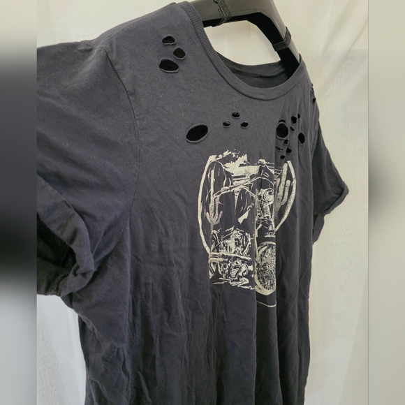Torrid Black Relaxed Fit Motorcycle Graphic Tee - Picture 2 of 8